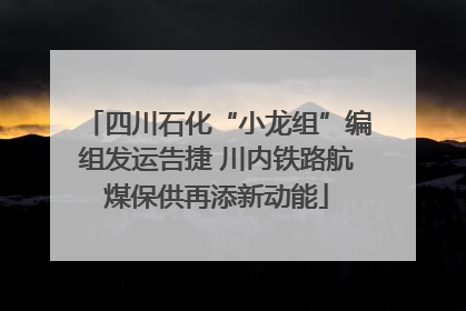 四川石化“小龙组”编组发运告捷 川内铁路航煤保供再添新动能