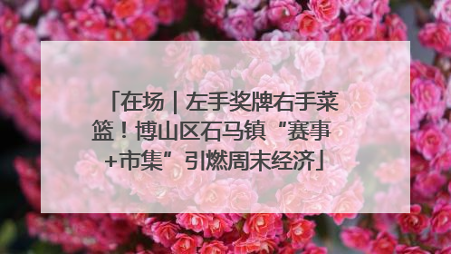 在场｜左手奖牌右手菜篮！博山区石马镇“赛事+市集”引燃周末经济