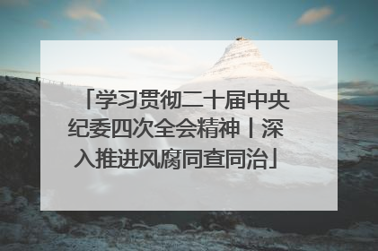 学习贯彻二十届中央纪委四次全会精神丨深入推进风腐同查同治
