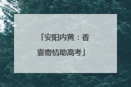 安阳内黄：香囊寄情助高考