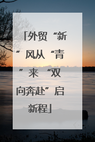外贸“新”风从“青”来 “双向奔赴”启新程