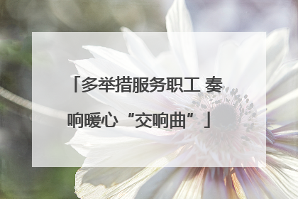 多举措服务职工 奏响暖心“交响曲”