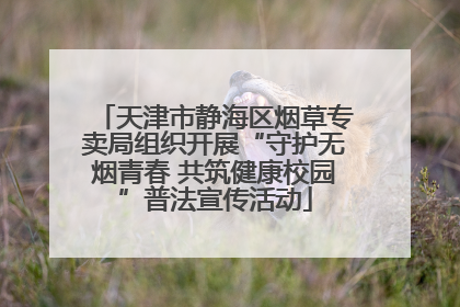 天津市静海区烟草专卖局组织开展“守护无烟青春 共筑健康校园”普法宣传活动