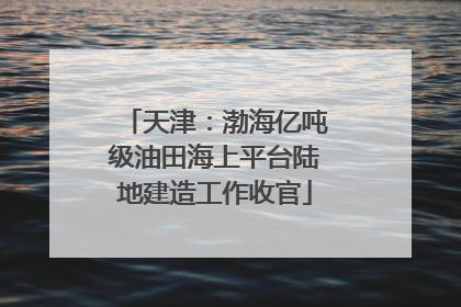 天津：渤海亿吨级油田海上平台陆地建造工作收官