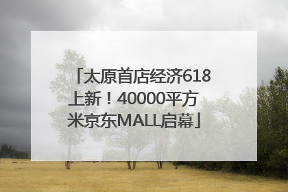 太原首店经济618上新！40000平方米京东MALL启幕