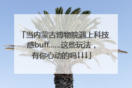 当内蒙古博物院遇上科技感buff……这些玩法，有你心动的吗↓↓↓
