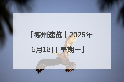 德州速览丨2025年6月18日 星期三