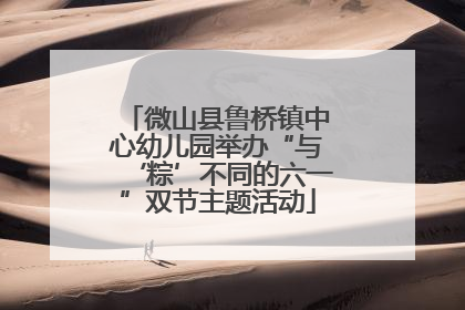 微山县鲁桥镇中心幼儿园举办“与‘粽’不同的六一”双节主题活动
