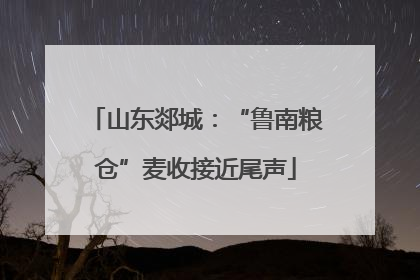 山东郯城：“鲁南粮仓”麦收接近尾声