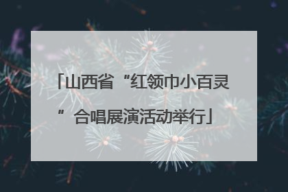 山西省“红领巾小百灵”合唱展演活动举行