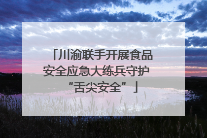 川渝联手开展食品安全应急大练兵守护“舌尖安全”