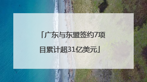 广东与东盟签约7项目累计超31亿美元
