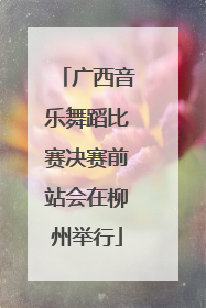 广西音乐舞蹈比赛决赛前站会在柳州举行