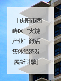 庆阳市西峰区“火辣产业”激活集体经济发展新引擎