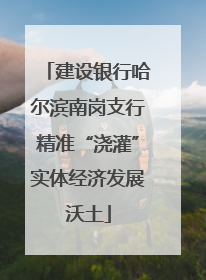 建设银行哈尔滨南岗支行精准“浇灌”实体经济发展沃土