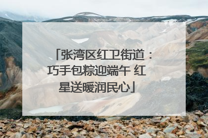 张湾区红卫街道：巧手包粽迎端午 红星送暖润民心