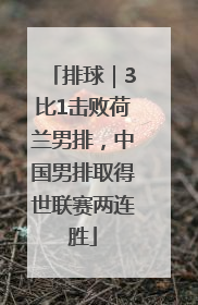 排球｜3比1击败荷兰男排，中国男排取得世联赛两连胜