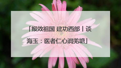 报效祖国 建功西部丨谈海玉：医者仁心润羌塘