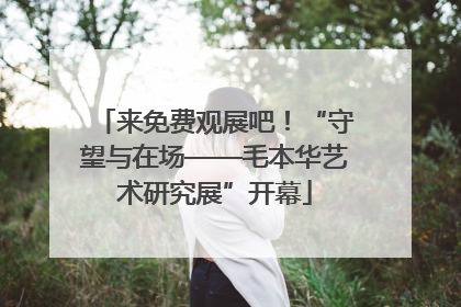 来免费观展吧！“守望与在场——毛本华艺术研究展”开幕