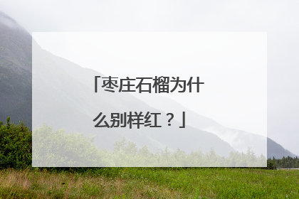 枣庄石榴为什么别样红？