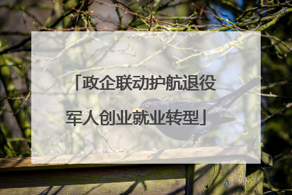 政企联动护航退役军人创业就业转型