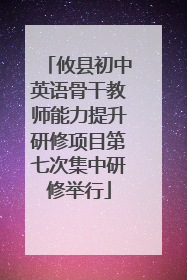 攸县初中英语骨干教师能力提升研修项目第七次集中研修举行