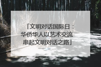 文明对话国际日：华侨华人以艺术交流串起文明对话之路