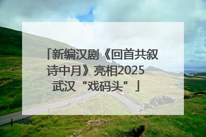 新编汉剧《回首共叙诗中月》亮相2025武汉“戏码头”
