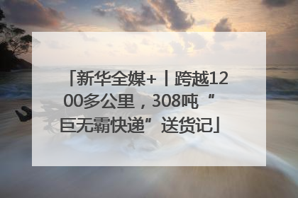 新华全媒+丨跨越1200多公里，308吨“巨无霸快递”送货记