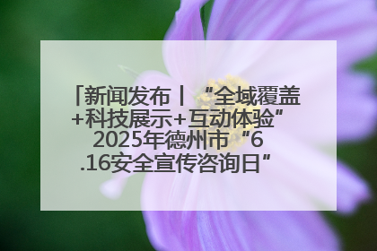 新闻发布丨“全域覆盖+科技展示+互动体验” 2025年德州市“6.16安全宣传咨询日”活动亮点纷呈