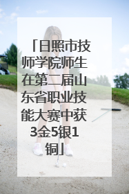 日照市技师学院师生在第二届山东省职业技能大赛中获3金5银1铜