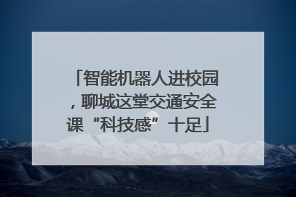 智能机器人进校园，聊城这堂交通安全课“科技感”十足