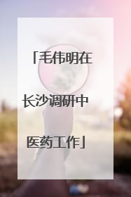 毛伟明在长沙调研中医药工作
