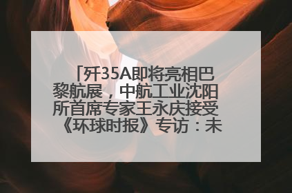 歼35A即将亮相巴黎航展，中航工业沈阳所首席专家王永庆接受《环球时报》专访：未来数量可以有很多