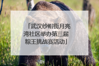 武汉纱帽街月亮湾社区举办第三届粽王挑战赛活动
