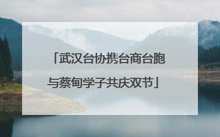 武汉台协携台商台胞与蔡甸学子共庆双节