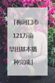 梅河口市121万亩旱田基本播种完成