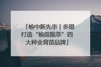 榆中新先事｜多措打造“榆苗陇萃”四大种业育苗品牌