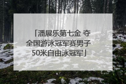 潘展乐第七金 夺全国游泳冠军赛男子50米自由泳冠军