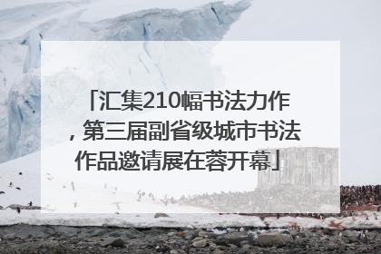汇集210幅书法力作，第三届副省级城市书法作品邀请展在蓉开幕