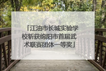 江油市长城实验学校斩获绵阳市首届武术联赛团体一等奖
