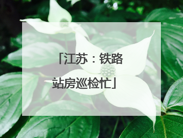 江苏：铁路站房巡检忙
