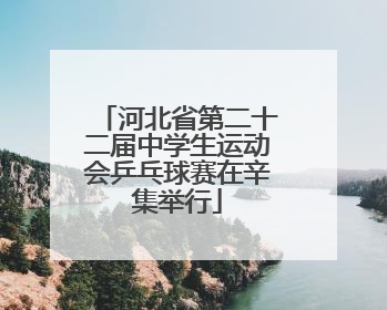 河北省第二十二届中学生运动会乒乓球赛在辛集举行