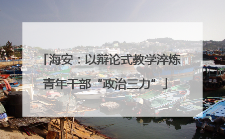 海安：以辩论式教学淬炼青年干部“政治三力”