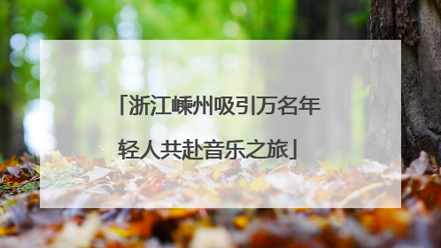 浙江嵊州吸引万名年轻人共赴音乐之旅