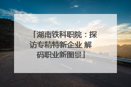湖南铁科职院：探访专精特新企业 解码职业新图景