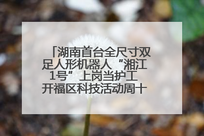 湖南首台全尺寸双足人形机器人“湘江1号”上岗当护工 开福区科技活动周十大科创项目签约