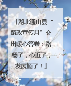 湖北通山县“路政宣传月”交出暖心答卷：路畅了，心近了，发展顺了！
