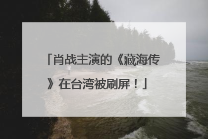 肖战主演的《藏海传》在台湾被刷屏！