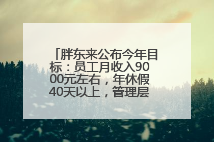 胖东来公布今年目标：员工月收入9000元左右，年休假40天以上，管理层人均分配70万元